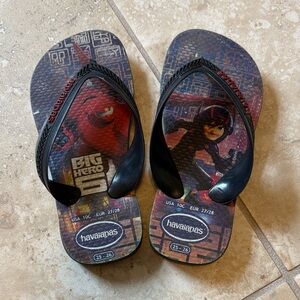 Havaianas Black Red Animated Character Sandals